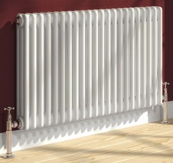 REINA COLONA WHITE 3 COLUMN TRADITIONAL/DESIGNER HORIZONTAL RADIATOR H500mm x W1010mm, 3/C522 REINA COLONA WHITE 3 COLUMN TRADITIONAL/DESIGNER HORIZONTAL RADIATOR H500mm x W1010mm, 3/C522